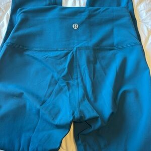 Lululemon teal wunder train leggings